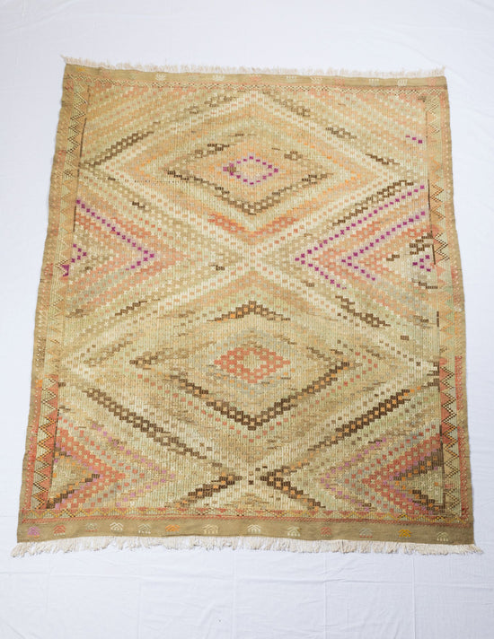 Kelim Vintage carpet, size 245x195 cm, 90 years