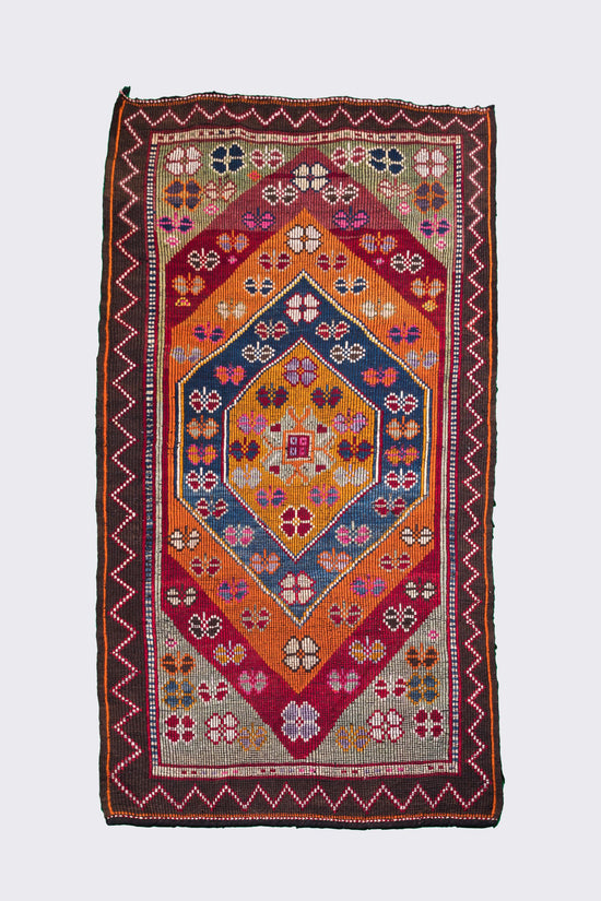 Kelim Vintage carpet, size 256x146 cm, 70 years